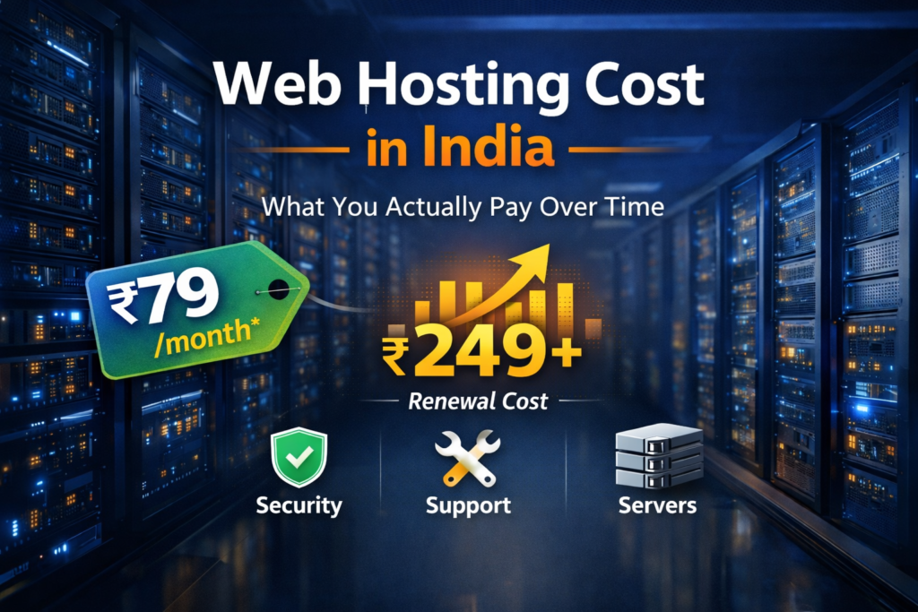 Web Hosting Cost in India – What You Actually Pay Over Time